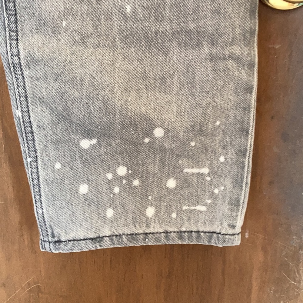 Levi’s low pro gray midrise straight leg jean splatter detail cotton size 30 - Picture 6 of 17